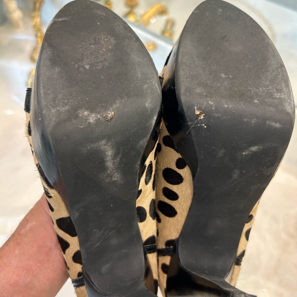 Michael Kors Pumps Leopard - Cheetah Calf Hair Printed High Heels Sz 7  Nice! - Picture 11 of 13
